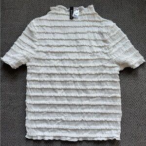 White Textured Top